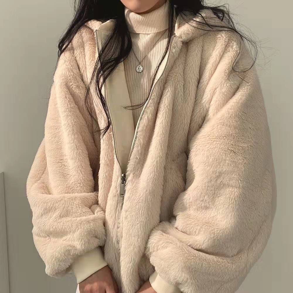 Simple, Loose And Thickened Cotton Coat On Both Sides Pi-Mart