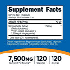 Nutricost Stinging Nettle Root Extract 7500mg, 120 Capsules - Vegetarian Friendly Supplement