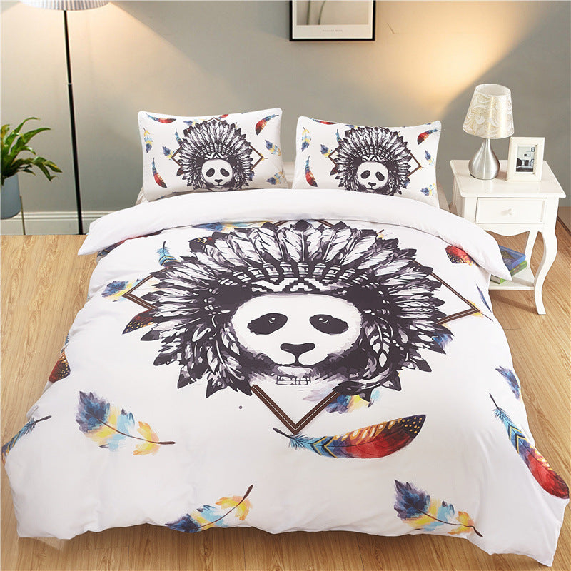 Three-piece digital printing duvet cover Pi-Mart