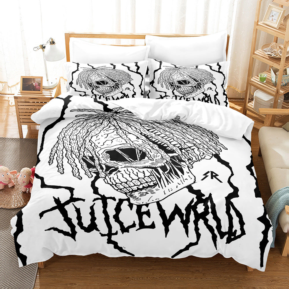 Digital Quilt Cover Pillowcase Three Piece Set Pi-Mart