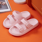 Platform Slippers Women's Summer Buckle Home Shoes Fashion Outdoor Wear Soft Bottom Sandals Pi-Mart