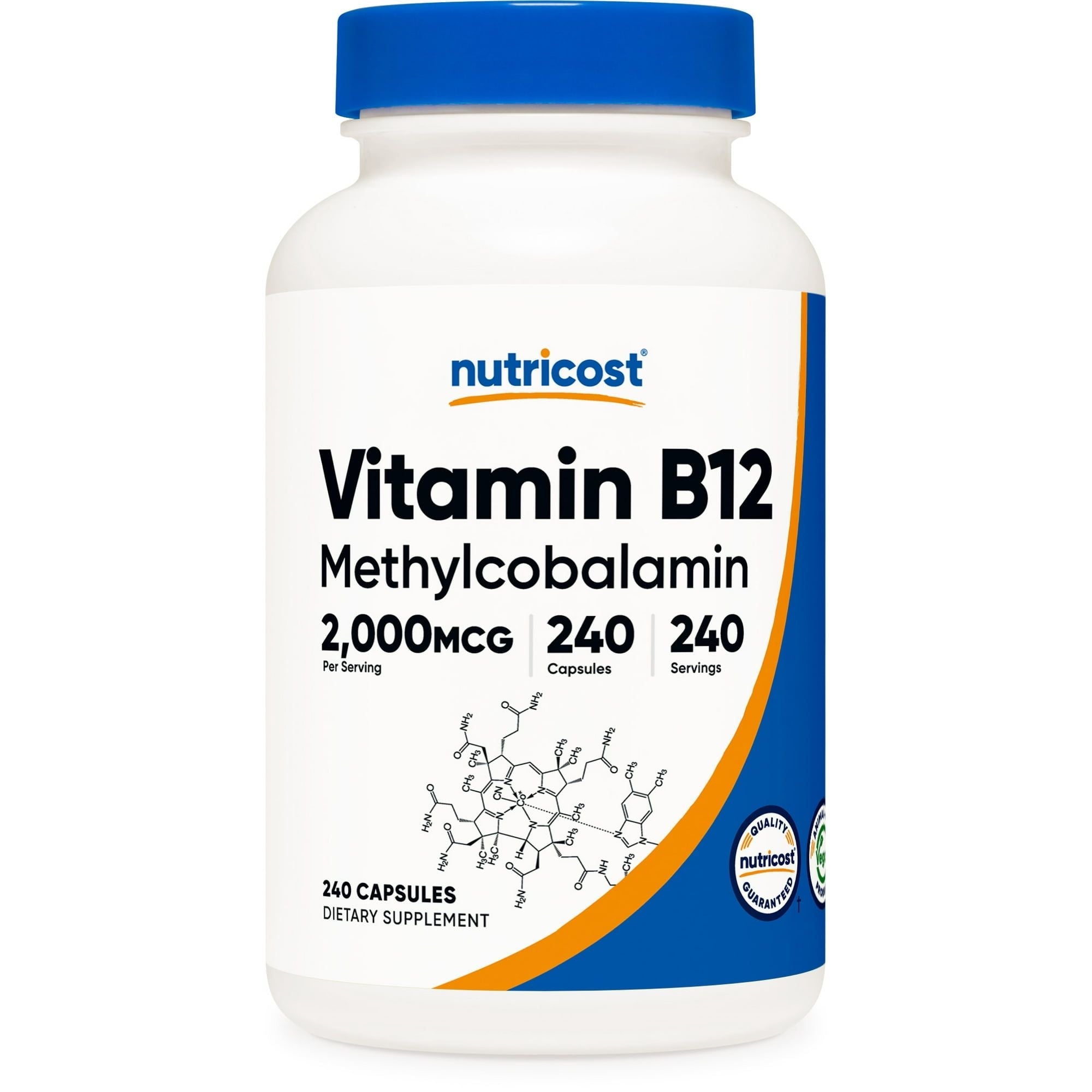 Nutricost Vitamin B12 2000mcg, 240 Capsules - Gluten Free & Non-GMO Supplement EasyOptionXY LLC