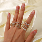 Open Shiny Stone Ring - SJB-DIAMOND ELITES