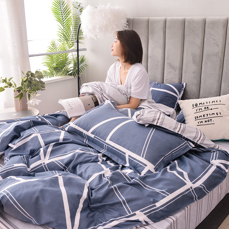 Scandinavian Style Simple Duvet Cover Single Bed Pi-Mart