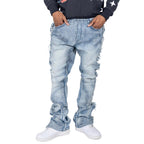 Men's Trousers Slightly Stretch Embroidered Jeans Lootquake LLC