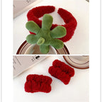 Cute Strawberry Leaf Hair Band Wrist Strap Wide Brim Hair Band Pi-Mart