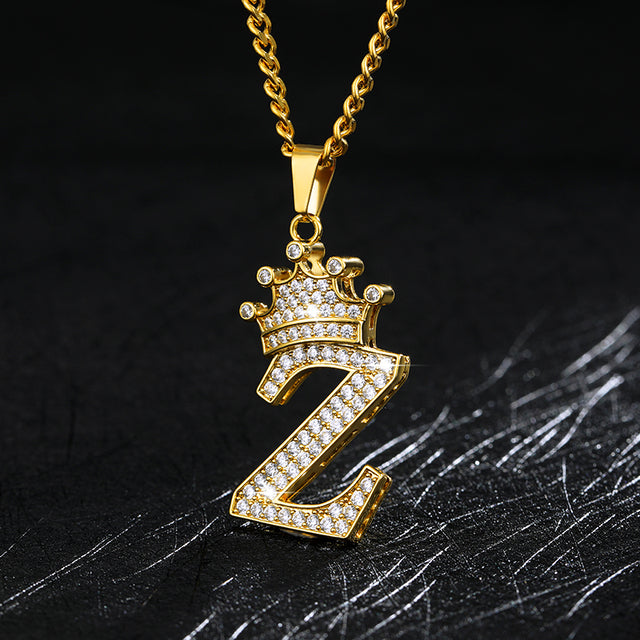 Zircon Alphabet Necklace - SJB-DIAMOND ELITES