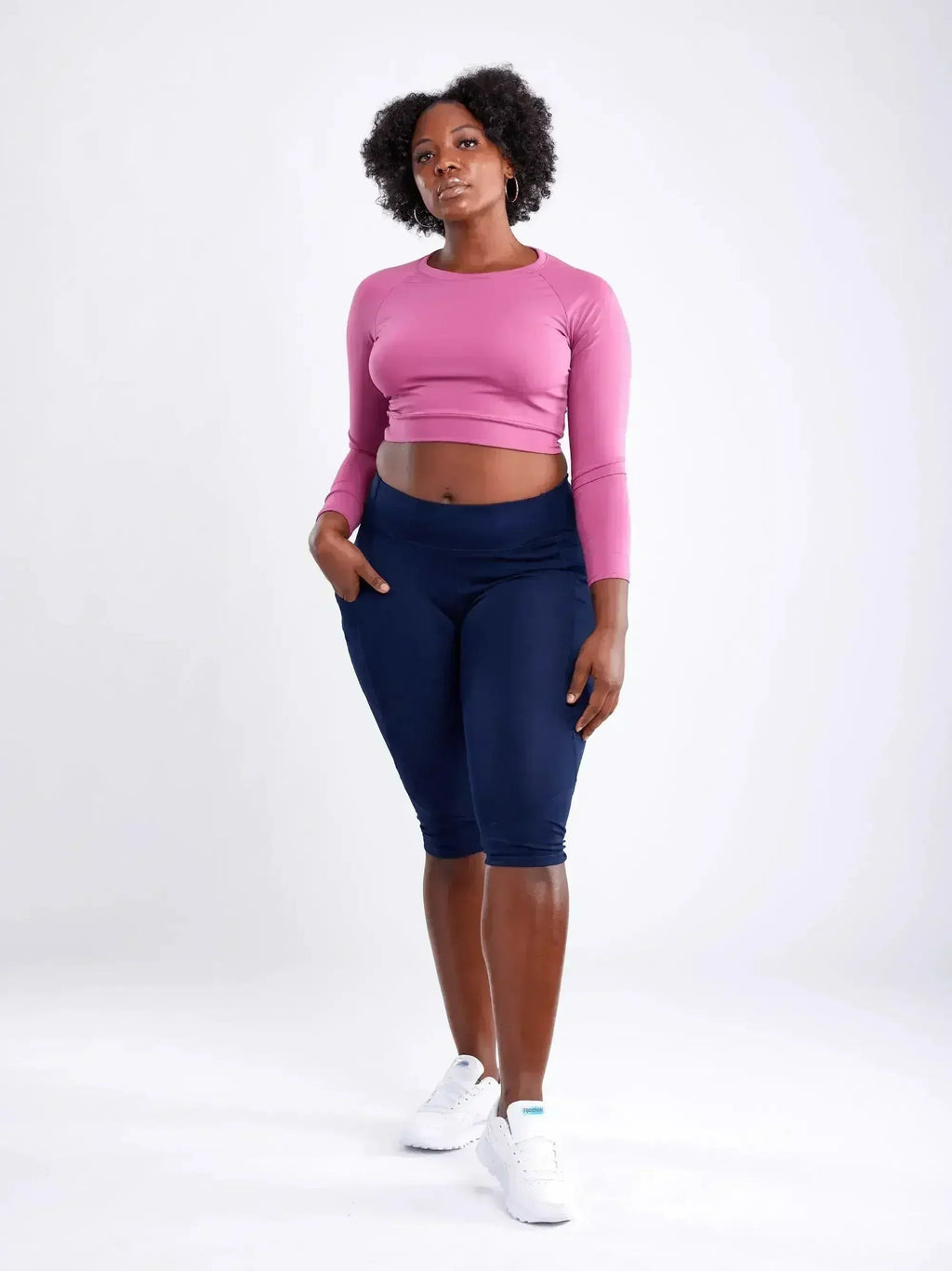 Long-Sleeve Crop Top - SJB-DIAMOND ELITES