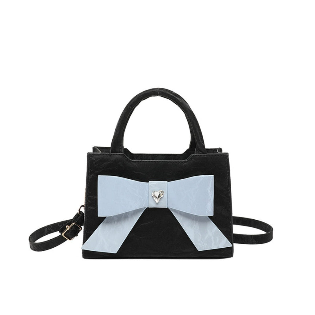 Design sweet and cute bow bag, fashionable versatile small square bag m shoulder tote bag - SJB-DIAMOND ELITES