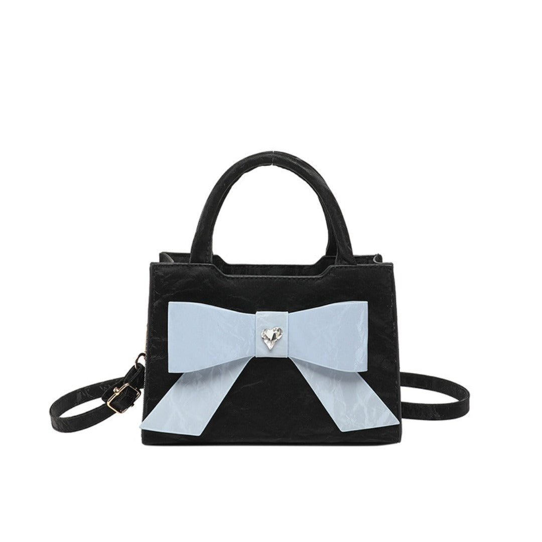 Design sweet and cute bow bag, fashionable versatile small square bag m shoulder tote bag - SJB-DIAMOND ELITES