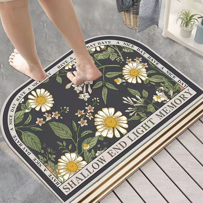 Diatom Mud Floor Mat Nordic Style Bathroom Non-slip Absorbent Pi-Mart