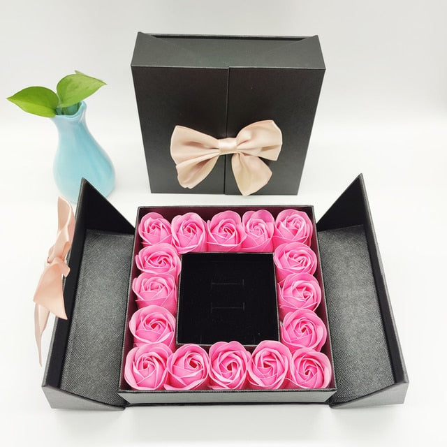 Artificial Rose Flower Gift Box Pi-Mart