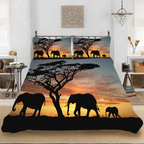 Elephant photo duvet cover Pi-Mart