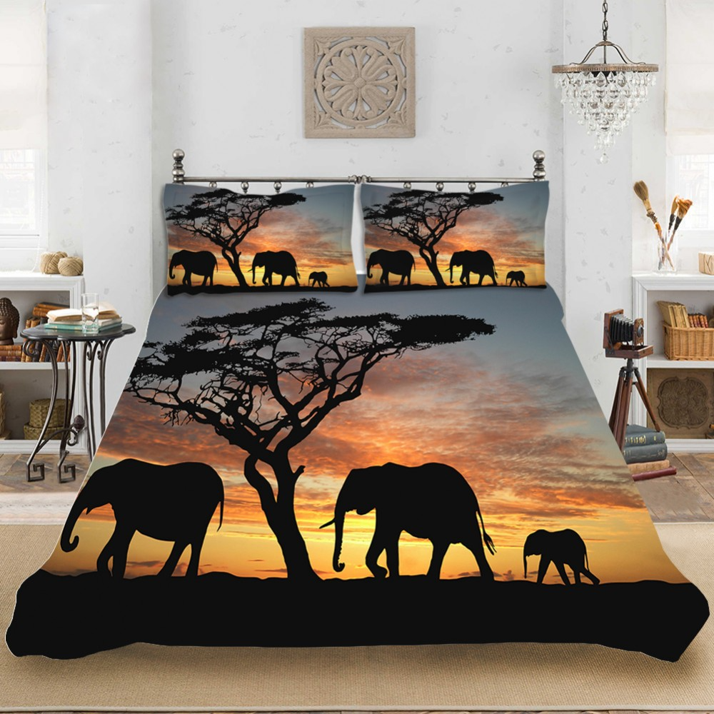 Elephant photo duvet cover Pi-Mart