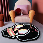 Special-shaped Fashion Black Skull Household Absorbent Non-slip Floor Mat Pi-Mart