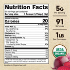 Nutricost Organic Beet Root Powder 1 lb - Certified USDA Organic Supplement EasyOptionXY LLC