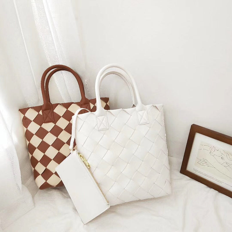 Woven diamond handbag Pi-Mart