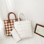 Woven diamond handbag Pi-Mart