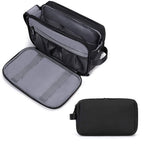 Large Capacity Men's Canvas Wash Bag – Durable Razor Storage & Cosmetic Bag with Ample Space for Travel Essentials - SJB-DIAMOND ELITES