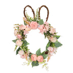 Easter Egg Simulation Wreath Easter Chrysanthemum Rabbit Modeling Decorative Pendant Pi-Mart