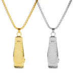Creative Barber Shop Wash Cut And Shave Head Clippers Pendant Necklace