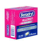 Benadryl Liqui-Gels Antihistamine Dye Free Allergy Medicine; 2 x 24 Count