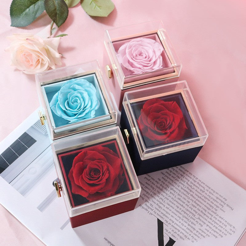 Acrylic Ring Box Valentine's Day Proposal Confession Pi-Mart