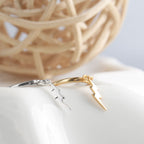 Lightning earrings female sterling silver tide earring temperament earring earrings Pi-Mart