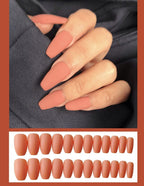 Frosted ballet fake nails Pi-Mart
