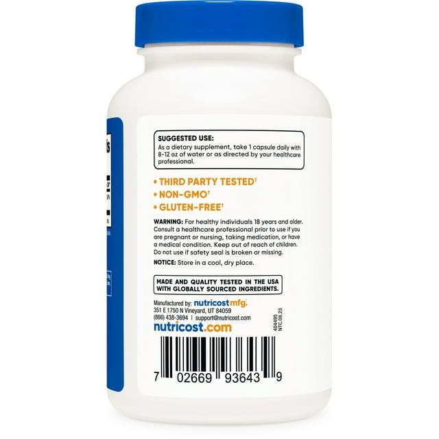 Selenium, 200 mcg, 240 Capsules, Nutricost EasyOptionXY LLC