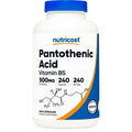 Nutricost Pantothenic Acid (Vitamin B5) Supplement 500mg, 240 Capsules