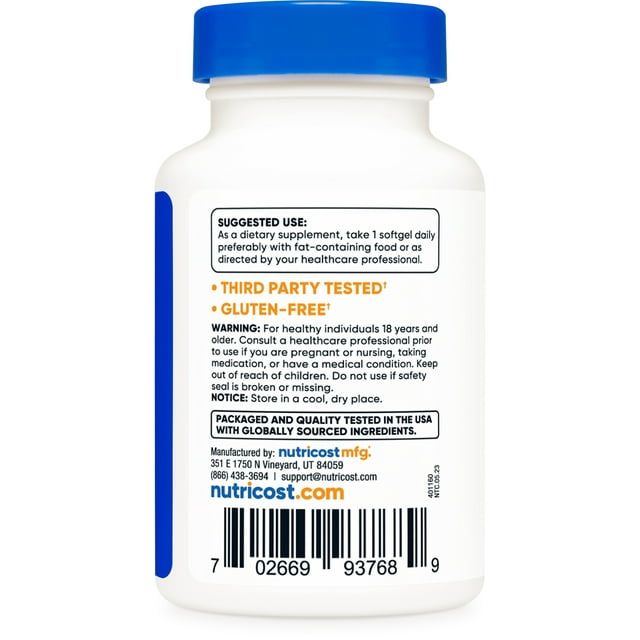Nutricost Astaxanthin 12mg, 30 Softgels - Non-GMO & Gluten Free Supplement EasyOptionXY LLC