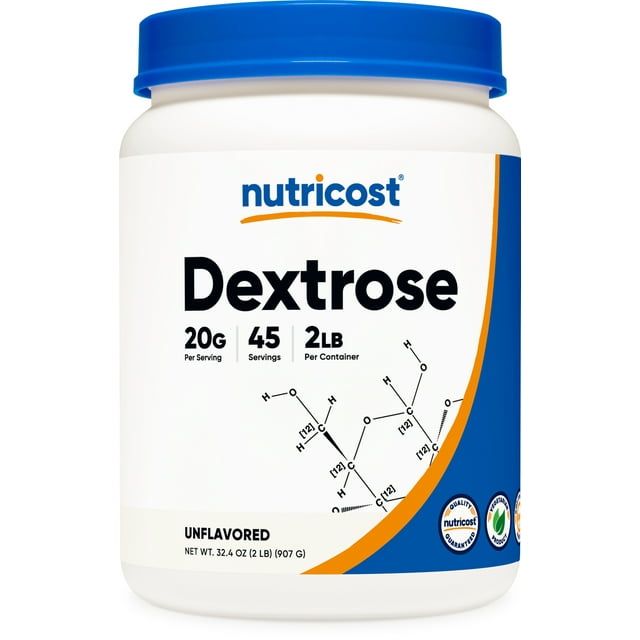 Nutricost Dextrose Powder 2 lbs - Vegetarian Friendly Supplement EasyOptionXY LLC
