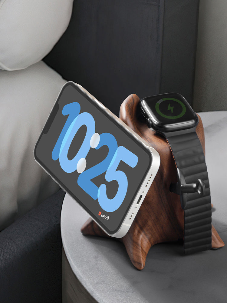 Creative Magsafe Magnetic Wireless Charger Stump Shape Mobile Phone Holder Pi-Mart
