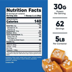 Nutricost Whey Protein Isolate Powder (Salted Caramel) 5LBS - Gluten Free, Non-GMO EasyOptionXY LLC