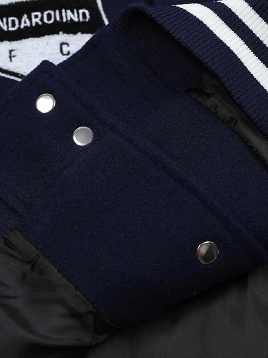 Men's Baseball Bomber Jacket with Patches