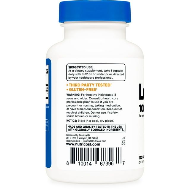 Nutricost Luteolin 100mg 120 Capsules - Non-GMO, Gluten Free Supplement EasyOptionXY LLC