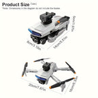 2025 Brushless Motor Drone with 1080P HD Camera, Multifunctional Foldable Quadcopter with LED Light, Altitude Hold Headless Mode Start Speed Adjustment, Suitable with Carrying Bag for Beginners Lootquake LLC