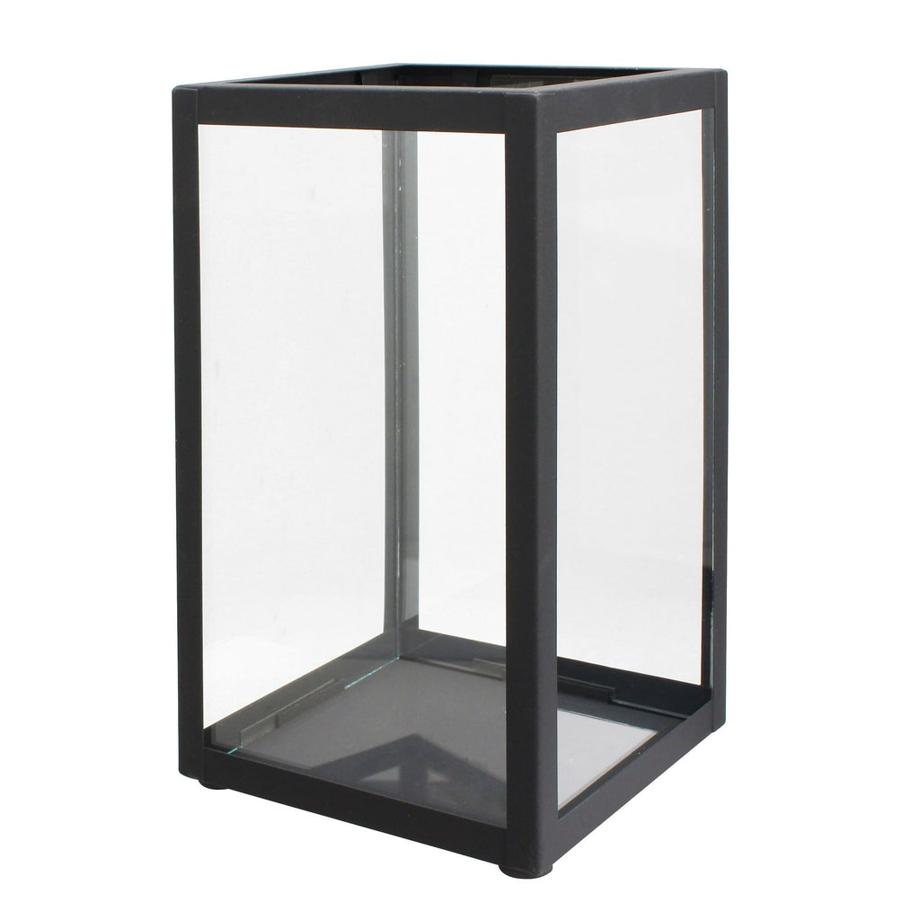 Better Homes & Gardens Decorative Metal Candle Holder Lantern, Black, Large