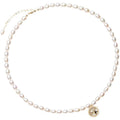 Baroque Natural Pearl Necklace Women's Opal Starlight Pendant Pi-Mart