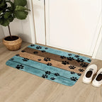 1pc Ultra-Absorbent Dog Paw Prints Doormat - Stylish Entrance Rug for Muddy Paws, Quick Drying, Non-slip Sleeping Blanket, Perfect for Busy Pet Homes Lootquake LLC