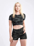 Short-Sleeve Crop Top - SJB-DIAMOND ELITES