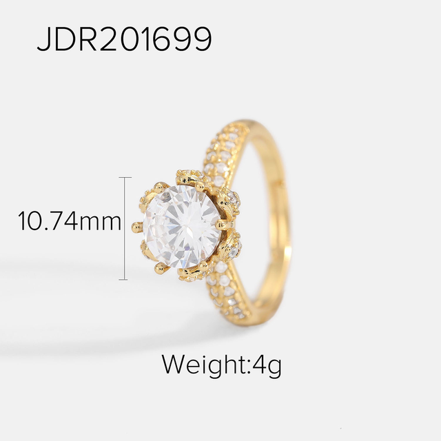 Open Shiny Stone Ring - SJB-DIAMOND ELITES