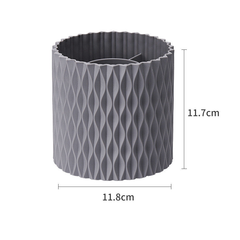 360 Rotating Large Capacity Makeup Brush Portable Storage Box