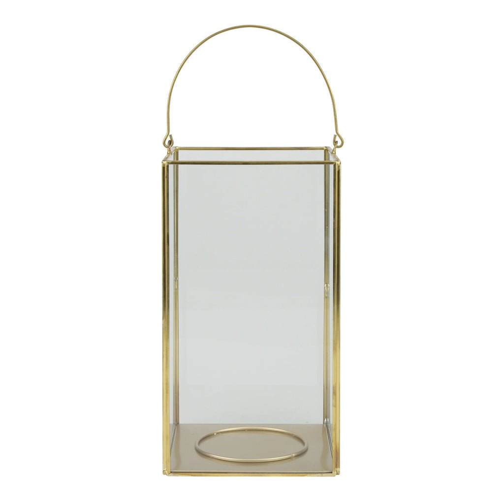 Better Homes & Gardens Decorative Gold Metal Lantern Large [Delivery] EasyOptionXY LLC