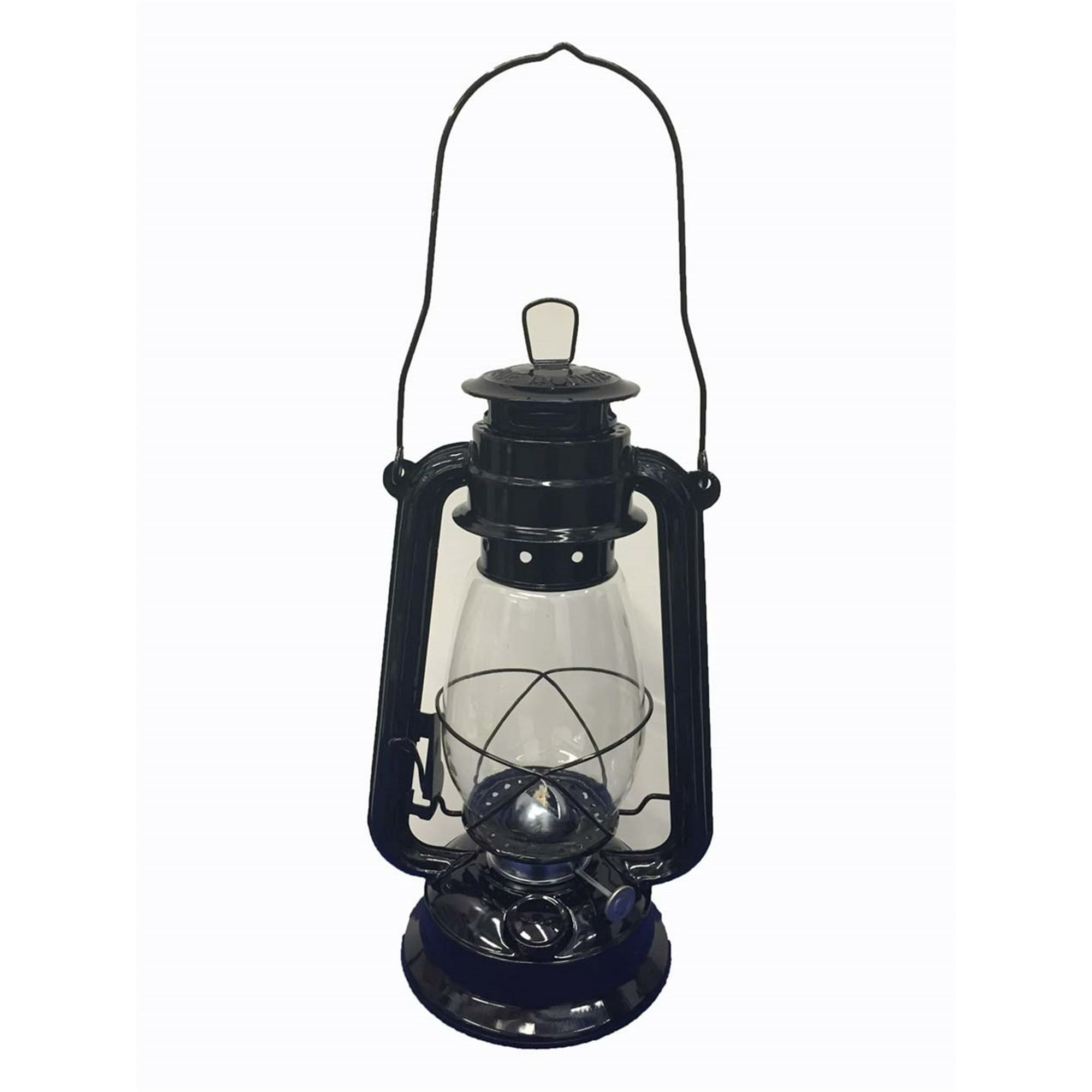 Black Hurricane Kerosene Lantern Wedding Hanging Light Camping Lamp - 12 Inches