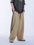 Men's Wide Leg Side Striped Pants