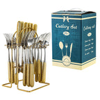 Household Hammer Pattern Porcelain Handle Knife Match Sets Suit