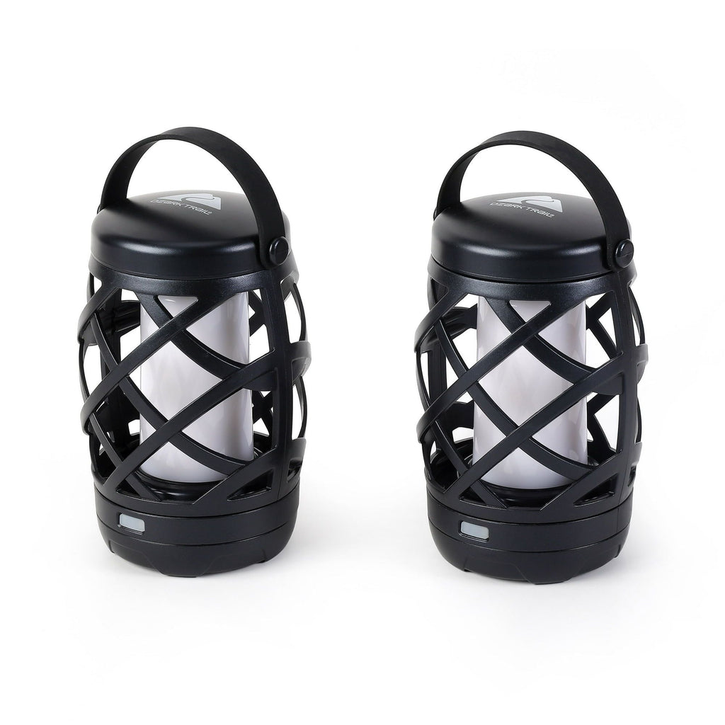 Ozark Trail LED Flame Light Lantern, 100 Lumen, 2 Pack, Black EasyOptionXY LLC