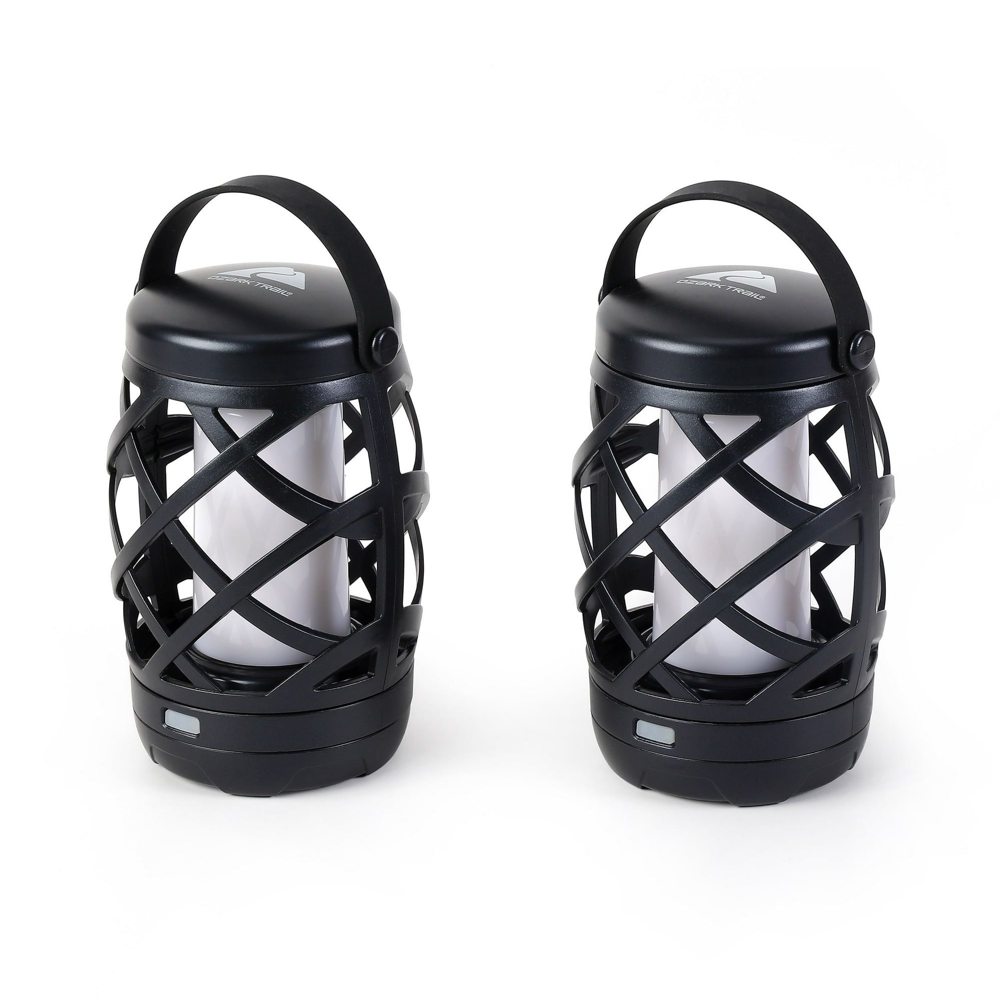 Ozark Trail LED Flame Light Lantern, 100 Lumen, 2 Pack, Black EasyOptionXY LLC